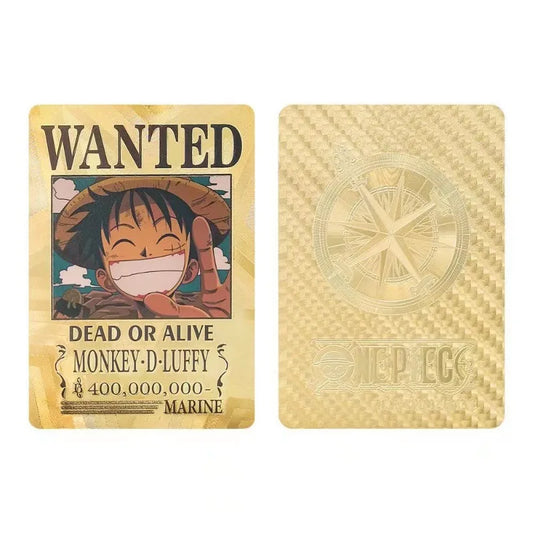 55pcs One Piece creative anime peripheral PET cards Luffy Zoro cards peripheral gold foil high-end classic waterproof toy gift