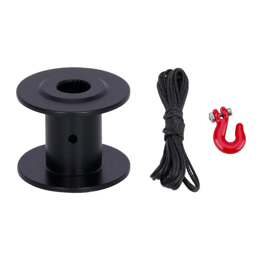 25t Steering Gear Servo Winch Spool Nylon Rope for 1/10 Rc Crawler Car SCX10 TRX4 CAPRA Wraith VS4-10 LCG Simulation Rescue Tool