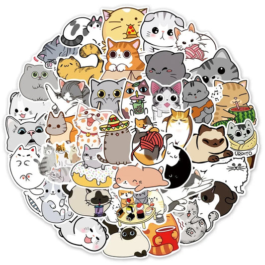 10/30/50PCS Cute Cartoon Animals Sticker Collection Toy Suitcase Refrigerator  DIY Notebook  Guitar Waterproof Sticker Wholesale