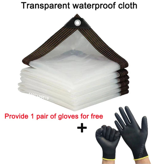 Transparent rainproof shading cloth tarpaulin Lightweight waterproof tarpaulin cover tarpaulin transparent rainproof cloth