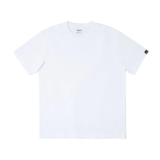 SIMWOOD 2024 Summer New 100% Cotton White Solid T Shirt Men Causal O-neck Basic T-shirt Women High Quality Classical White Tops