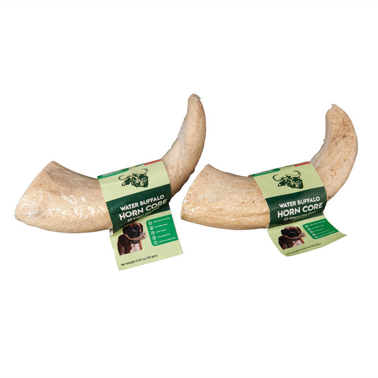 Water Buffalo Horn Core Dog Chews-2 Count-10 oz (WSP)