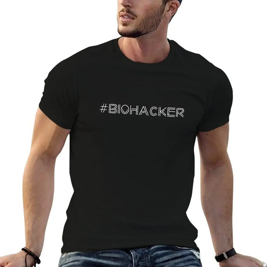 #Biohacker health and wellness fan T-Shirt basketball graphic tees customizeds Short sleeve tee men