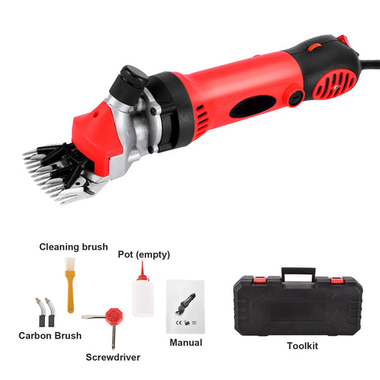 900W 6 Speed 13 Teeth Electric Sheep Pet Hair Clipper Shearing Kit Shear Wool Cut Goat Pet Animal Shearing Supplies Farm Cut