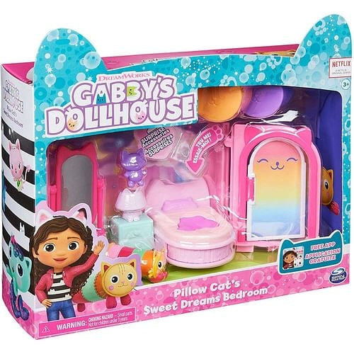 Gabby's Dollhouse - Pillow Cat's Sweet Dreams Bedroom Playset