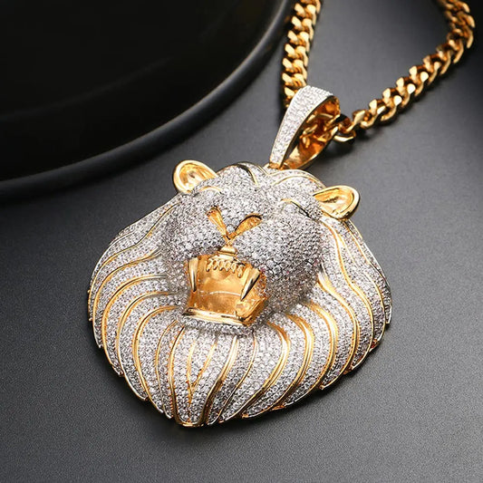 Fast Money Design  Hop Certified Gold Pendant 24" Rope Chain Diamond Necklace Jewelry Gift For Your Husband