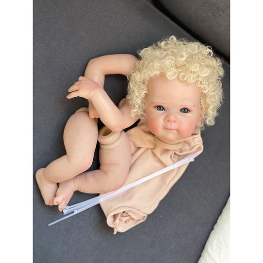 18inch Already Painted Bettie Reborn Doll Kit Lifelike Awake Baby Already Painted Unfinished Doll Parts DIY Baby Toys