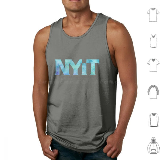 Nyitcom-Blue Watercolor Tank Tops Vest Sleeveless Nyit Nyitcom Medicine School Long Island New York Health Wellness