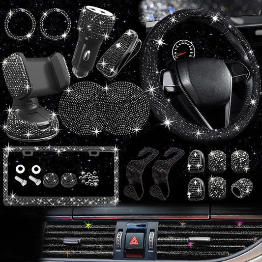 Car Interior Kit for Diamond Car Interior Gift Box 4 Seasons GM Storage Romatherapy Phone holders, hooks, car trim