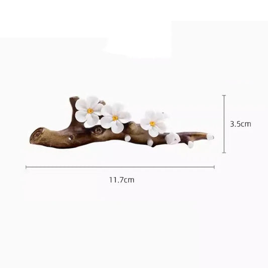 Multifunctional Plum Blossom Ceramic Brush Holder Pen Shelving Tea Pet Insert Incense Study Room Four Treasures Art Supplies