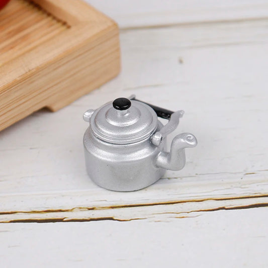 1: 12 Doll House Mini Simulation Kettle Miniature Furniture Toy Kitchen Supplies