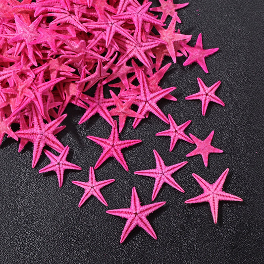 5G Colorful Natural Starfish 8-26mm Seashell Starfish Decoration Star Marine DIY Craft Accessories Home Wedding  Appr.100pcs