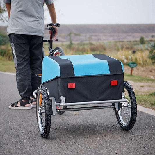 Cycling Accessories Foldable Bicycle Cargo Trailer Bike Trailer For Camping Pet Dog Luggage Carry