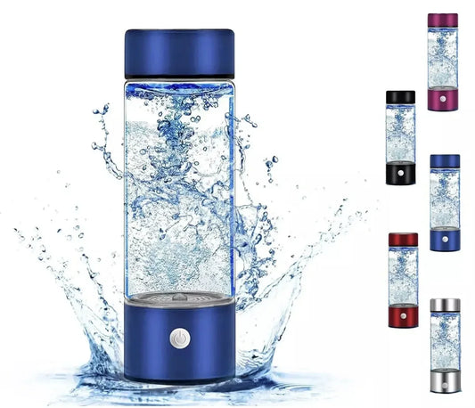 Portable Hydrogen Water Bottle Generator, Hydrogen Water Ionizer Machine Rechargeable,Hydrogen Rich Water Glass Health Cup