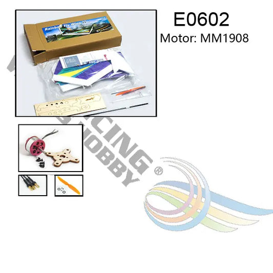 Airplane Model EPP KIT DW HOBBY Rainbow Fly Wing 1000mm Wingspan Tail push version RC Airplane KIT