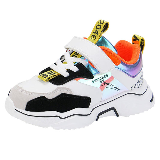 Boys And Girls Plus Velvet Breathable Sneakers