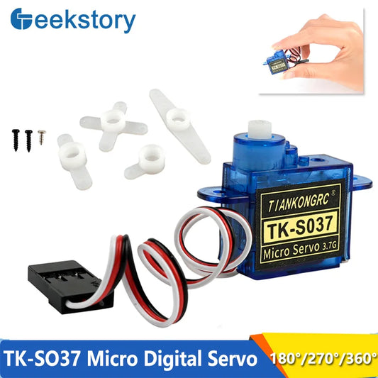 3.7g TK-SO37 Micro Digital Servo Mini 180/270/360 Degree Coreless Motor Servo For RC Plane Helicopter Boat Car DIY Model Toys