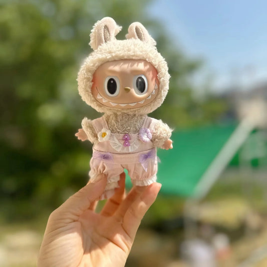 17cm Labubu Idol Dolls Clothes Cute Fashion Clothes Accessories Korea Kpop Exo Clothing Hoodie Plush Doll'S Clothes No Doll