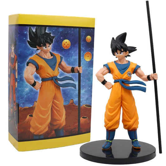 22CM Anime Dragon Ball Sun Wukong Stick 20th Anniversary Limited Model Vegeta Toy Gift Collection Action Figure PVC