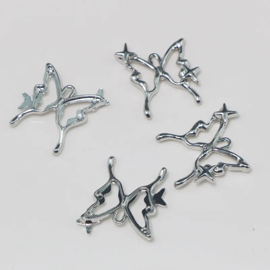 10pcs 24*21mm alloy star Butterfly charms for diy Jewelry craft make bracelet Necklaces earrings accessories