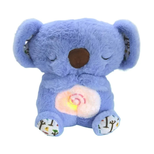 Cute Elephant Baby Breath Koala Toy Capybara Simulation Soothing Plush Toy Rhythmic Stuffed Sound Sleeping Doll Children Gift