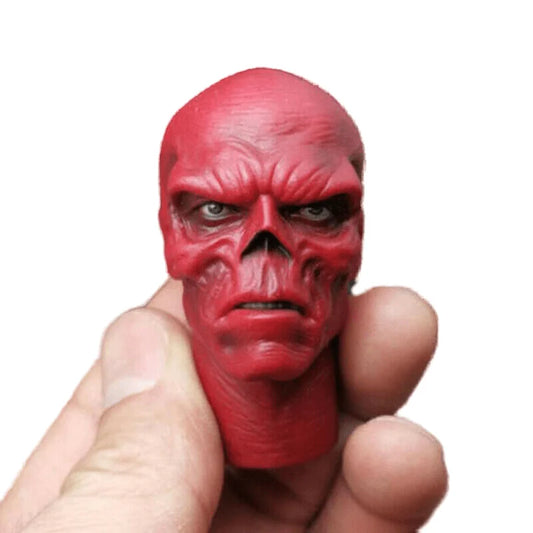 1/6 Red Skull Shape PVC Sculpture Model Toy Captain F Action Doll Soldier Hydra 12Inches  Figure BABY