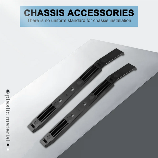 4 Pairs Hard Drive Rails Chassis Cage Accessories Drive Bay Slider Plastic Rails for 3.5 to 5.25 Hard Drive Tray