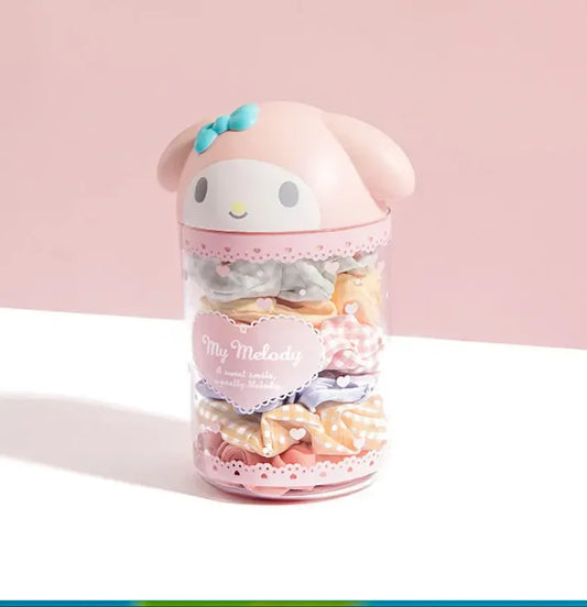 Cinnamoroll Anime Kawaii Sanrio Hair Accessories Desktop Storage Bucket Cute My Melody Cartoon Clutter Organizing Girls Toys