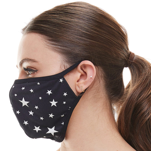 fashion washable reusable breathable fabric ear loop fabric face masks