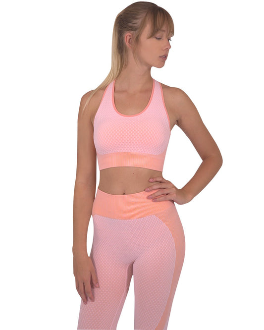 Trois Seamless Sports Bra - Pink