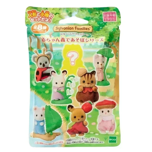 Anime Sylvanian Forest Blind Box Magic Kawaii Camping Cake Dress Up Baby Doll Figrues Room Ornaments Families Christmas Toy Gift