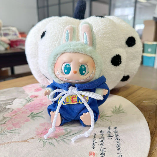 17cm Labubu I II Cute Plush Doll'S Clothes Idol Dolls Sitting Party Overalls Hoodie Accessories For Korea Kpop Exo No Doll