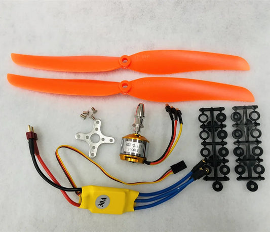 2212 A2212 1000KV Brushless Motor 30A ESC Motor Mount 1060 Propeller SG90 9G Micro Servo for RC Fixed Wing Plane Helicopter