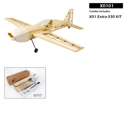 NEW RC AirPlanes X01 Laser Cut Balsa Wood Airplane Extra330  Frame without Cover Wingspan 1000mm Balsa Wood Model Building Kit