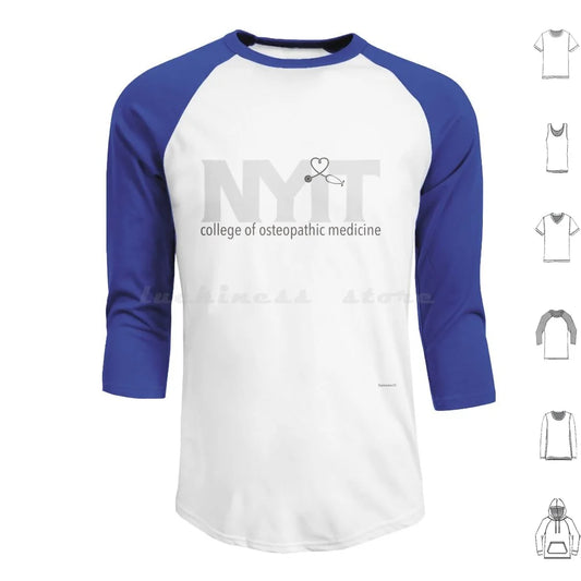 Nyitcom-White Hoodies Long Sleeve Nyit Nyitcom Medicine School Long Island New York Health Wellness Physician Student