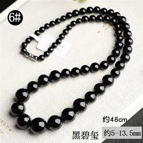 UMQ Genuine Natural Crystal Rainbow Full Color Tourmaline Main Chain Cat's Eye Wangfu Beauty Beauty Short Chain Necklace Jewelry