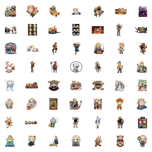 10/30/50/110pcs Delicious In Dungeon Anime Stickers Cute Marcille Cartoon Kids Decals Toy Notebook Phone Luggage Fun DIY Sticker