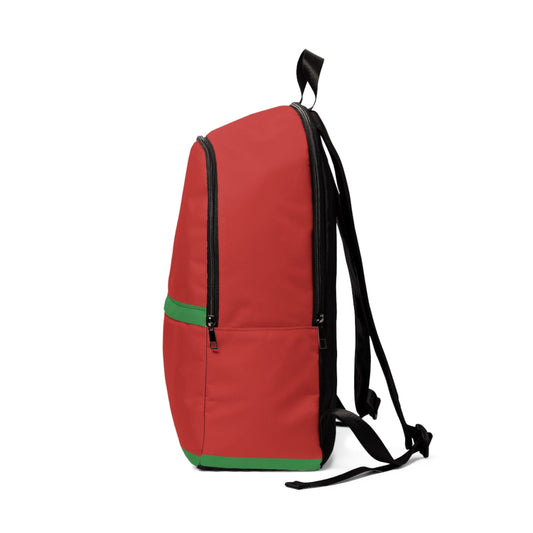 Fashion Backpack Waterproof Black Red Green Stripped