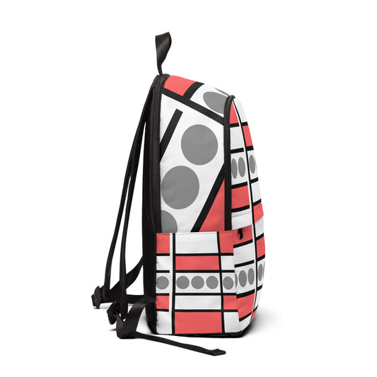 Fashion Backpack Waterproof Pale Red Print